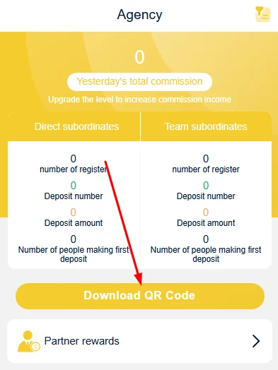 Click on Download QR Code